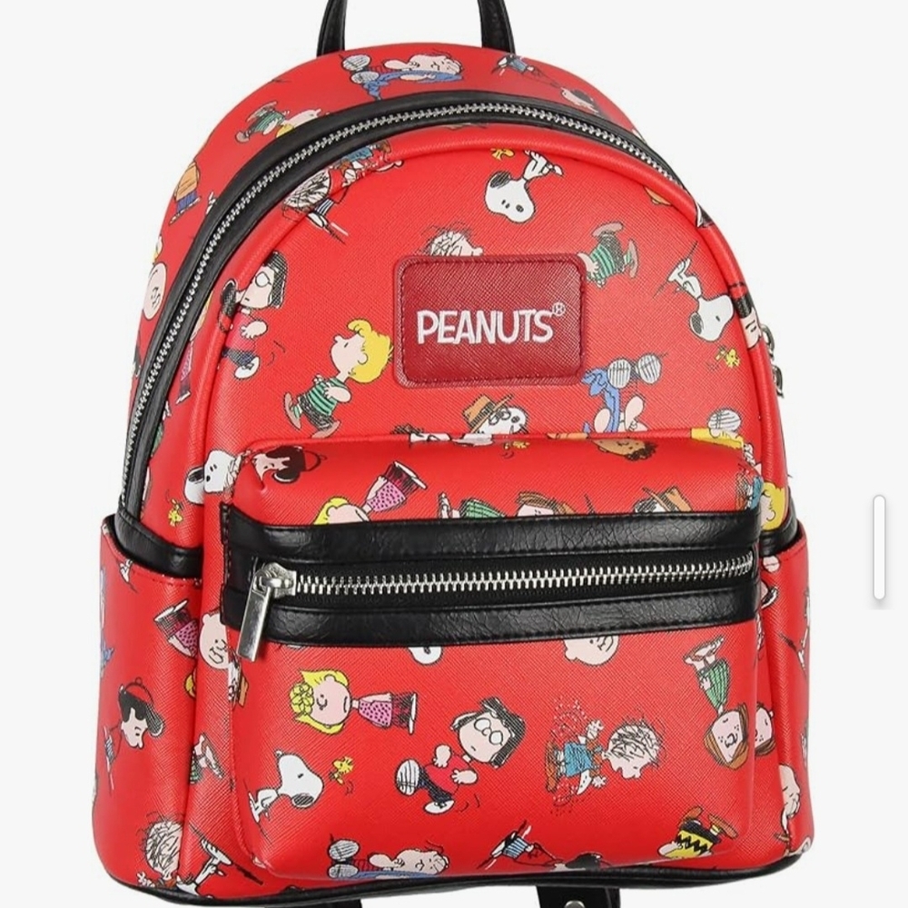 Peanuts Red Mini Backpack- NWOT